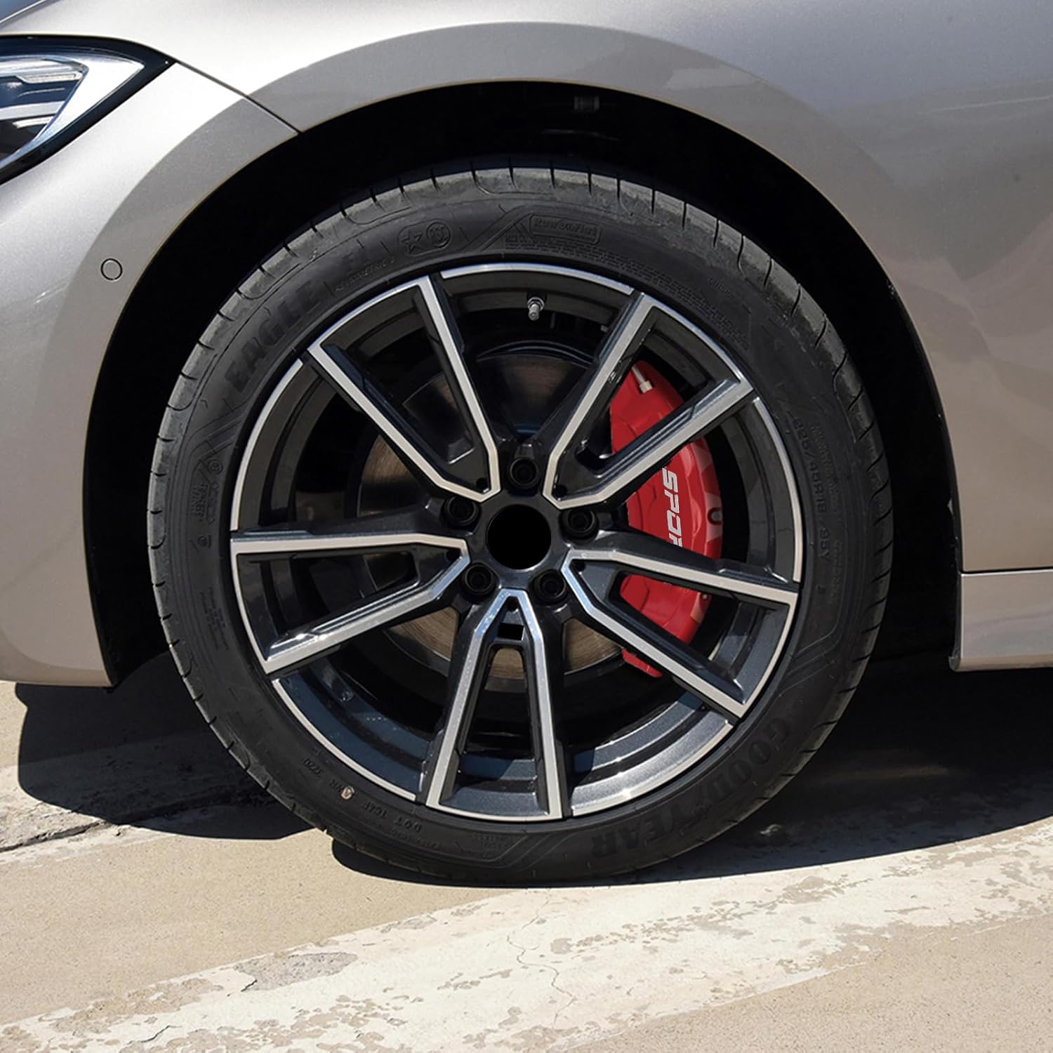 4pc Brake Caliper Covers Compatible Front Rear 18/19/20/21/22 Wheel Size for BMW X5 Accessories (Blue)