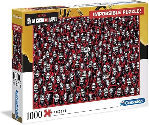 Clementoni - 39527 - Rompecabezas Imposible - La Casa De Papel/Money Heist - 1000 Piezas - Hecho en Italia - Rompecabezas para Adulto - Puzzles