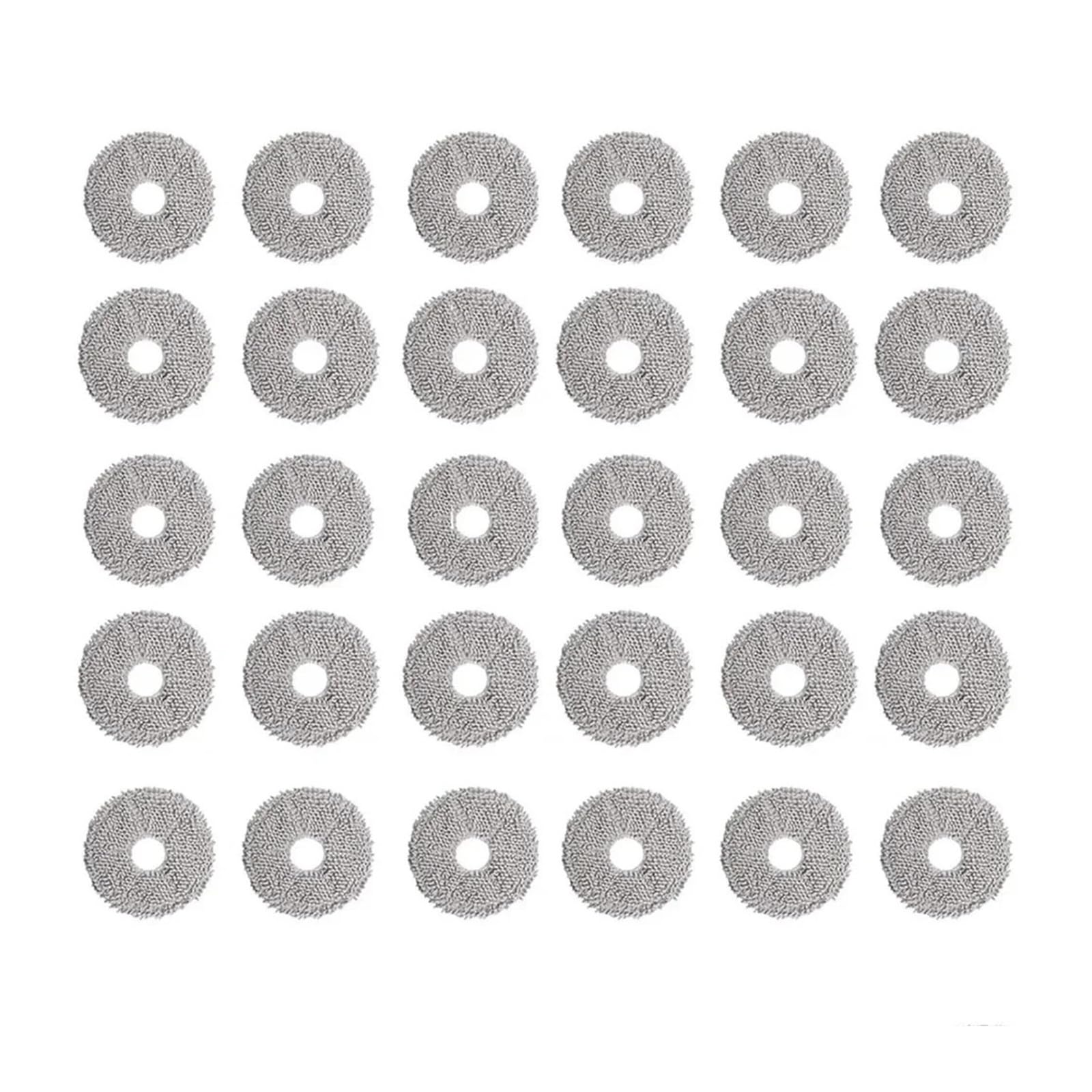 VIXWDRUTY Compatible For Mijia，Compatible For Omni，1S B101CN B116 C102CN X10+X20+X20 Plus X20 Max S10+S10 Plus S20 Plus Robot Vacuum Mop Cloth Part(30pcs)