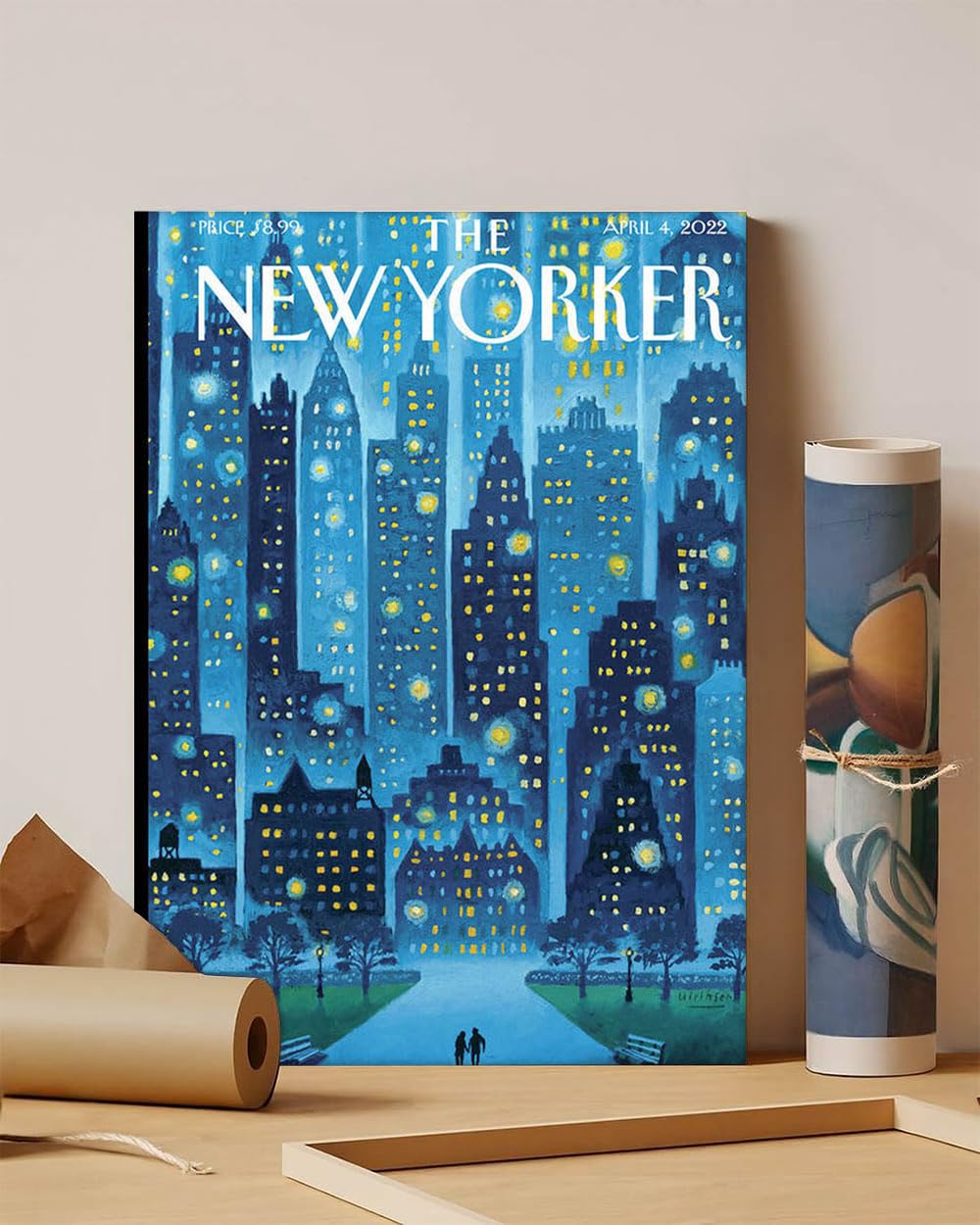 GADGETS WRAP Canvas Gallery Wrap Framed for Home Office Studio Living Room Decoration (11x14inch) - Stellar Night