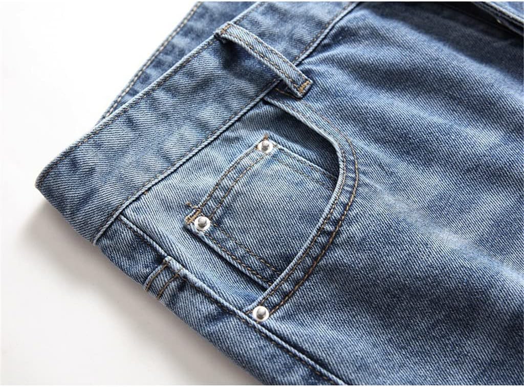 Men Street Wear Destroyed Ripped Jeans Spring Autumn Hip Hop Large Size Trousers Denim Pants