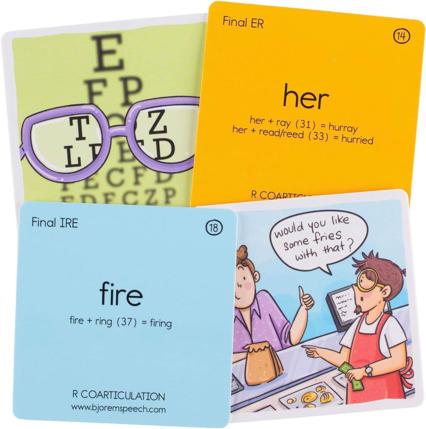 Bjorem Speech R Coarticulation Mastery Deck: Seamless Integration for Speech Therapy, Medium
