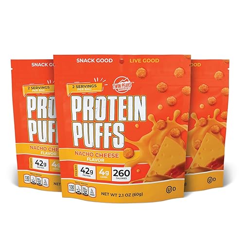 TWIN PEAKS - Proteína en polvo baja en carbohidratos para dietas cetogénicas (Queso para nachos), 2 porciones, paquete de 3 (60g, 42g de proteína,
