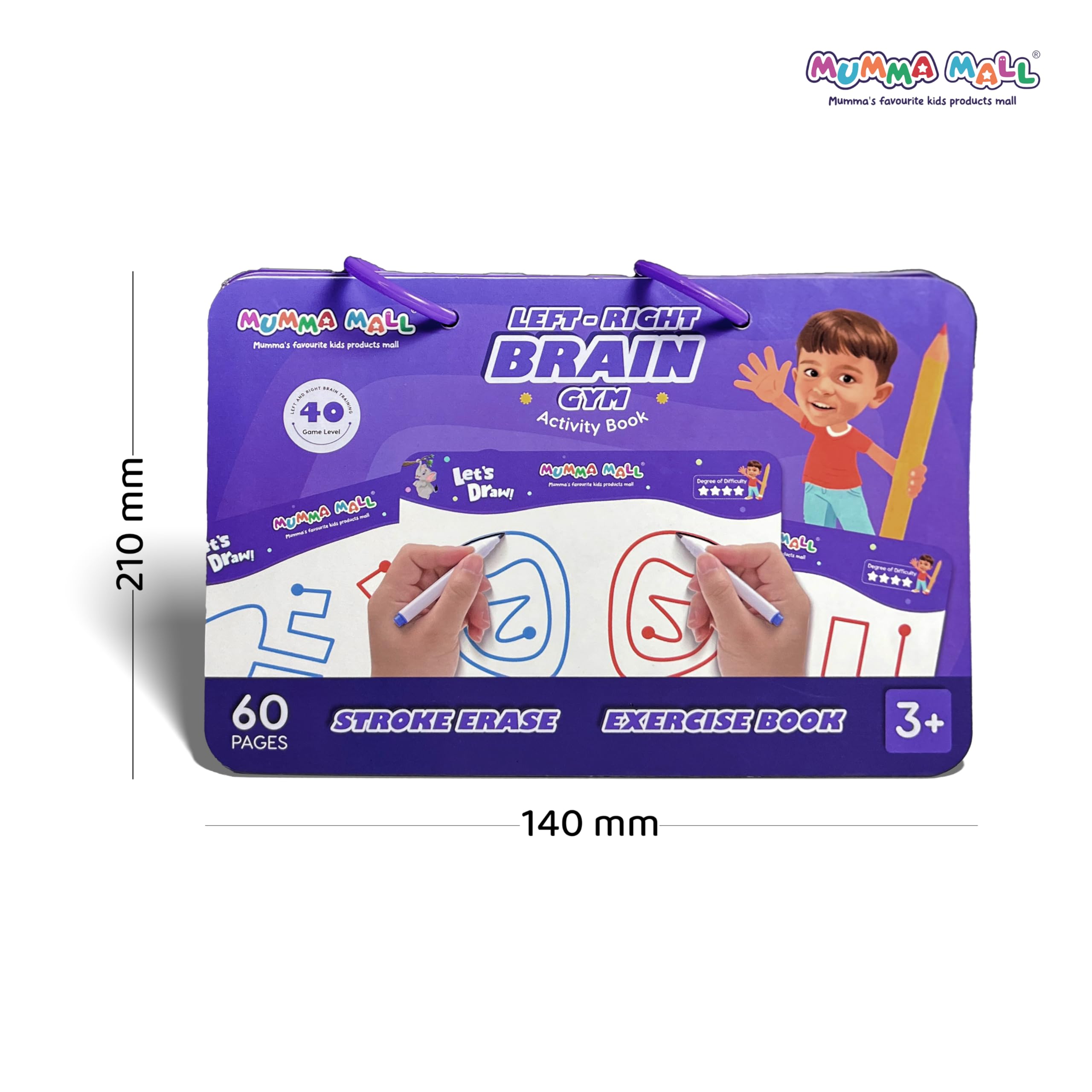 MUMMA MALL Left & Right Brain Activity buzy Book for kids – Build Focus, Creativity & Hand Coordination for Kids 1