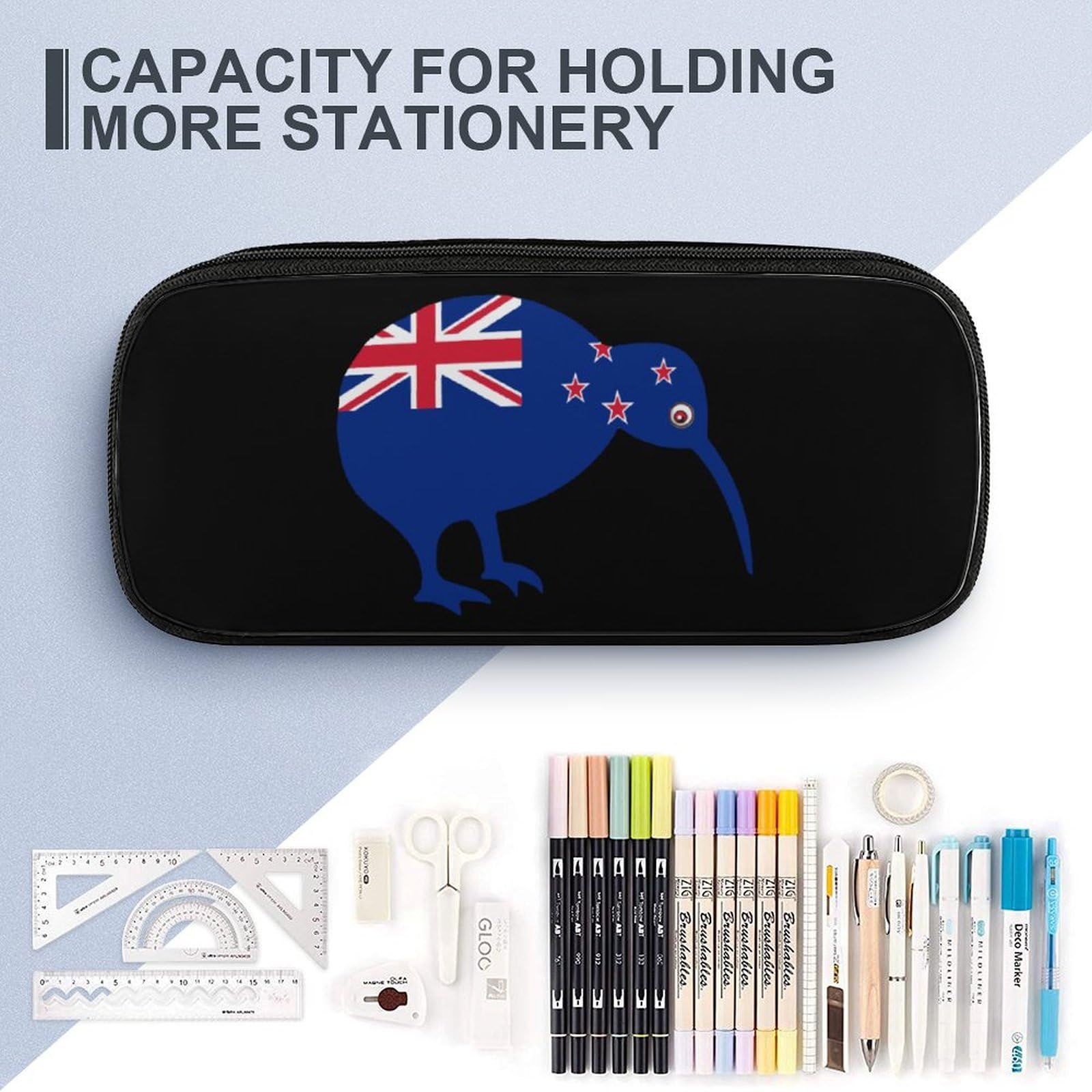 Amazon | ニュージーランド国旗キウイ かわいいペンケース ポータブル