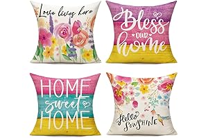 VAKADO Spring and Summer Pillow Covers 18x18