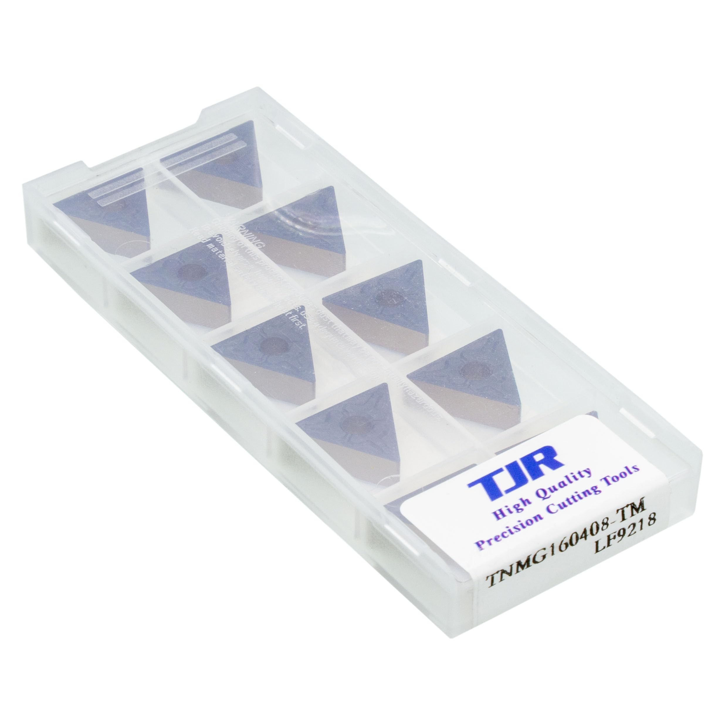 TJR Lot de 10 inserts de tour en carbure indexables TNMG331 / TNMG160408-TM LF9218 pour tours CNC et standard – Usinage de qualité supérieure pour acier inoxydable, acier, fonte et plus encore