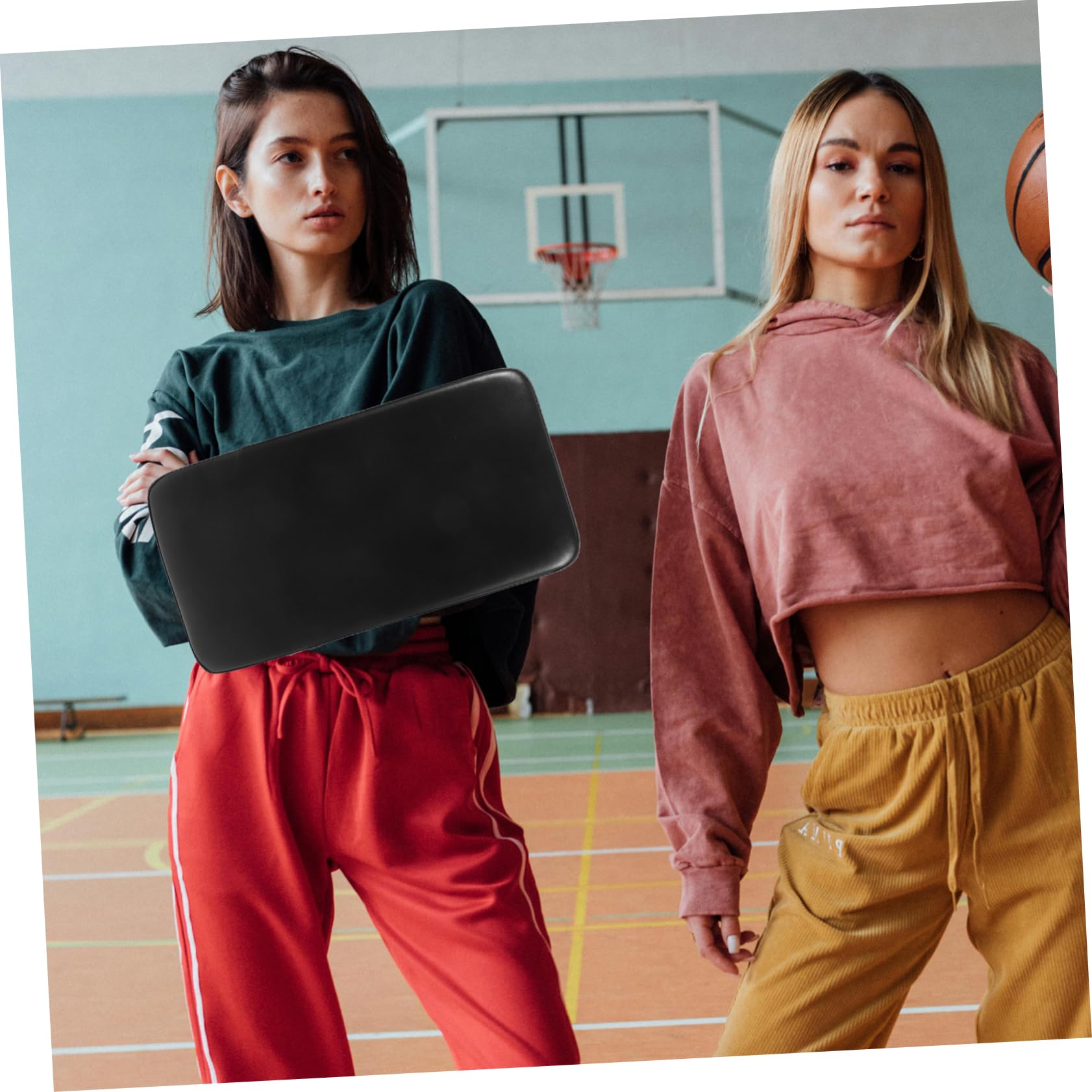 Toyvian Cuscino di Blocco per Allenamento Basket, Tappetino Multifunzione Imbottito in PVC e PU con Impugnatura Ergonomica