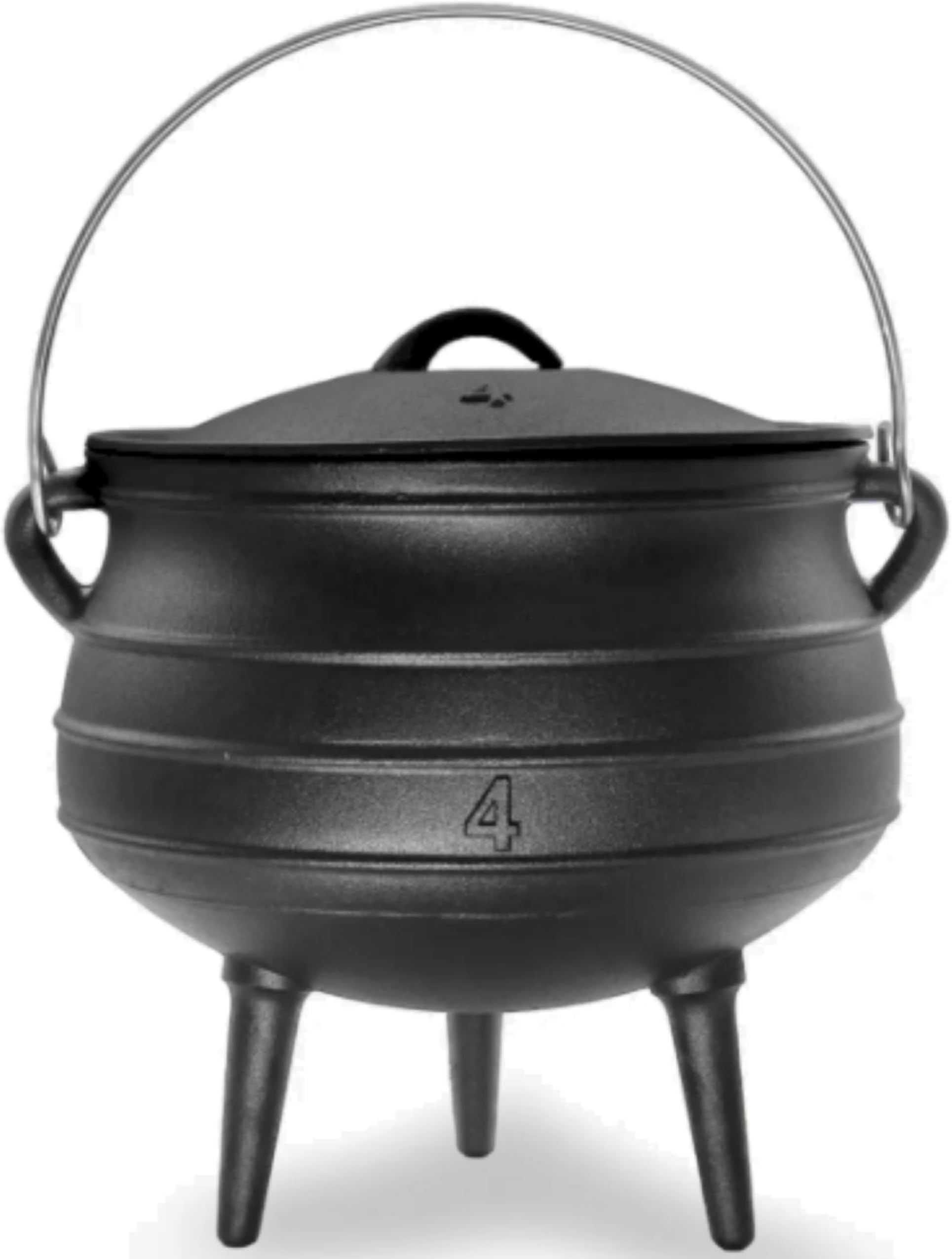 Cuisiland Seasoned 10 Quart Cast Iron Potjiekos