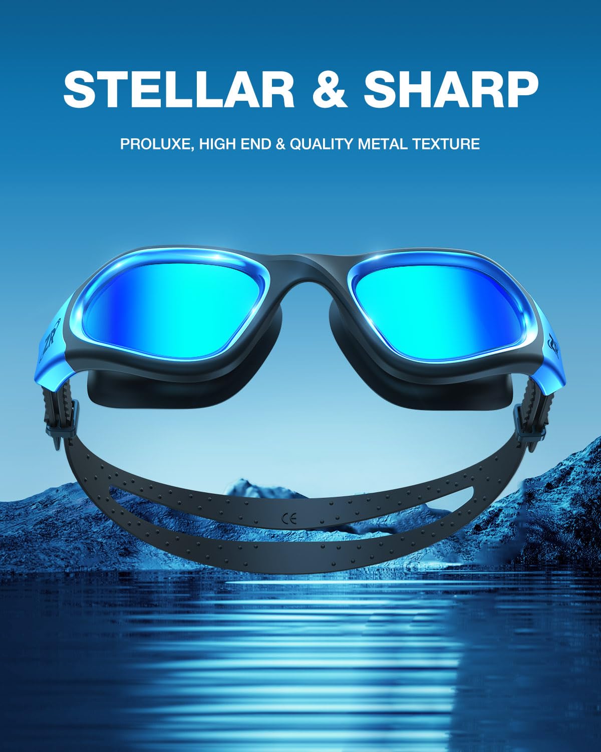 ZIONOR G1 Polarisierte Schwimmbrille für Damen und Herren UV-Schutzbrille