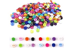 1000 Mixed Colors Small Buttons for Arts & Crafts