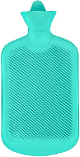 Miniatura 3 de SteadMax Botella de agua caliente de goma, reutilizable y sin BPA, bolsa calentadora para compresas de calor, calentador de cama y calentadores de