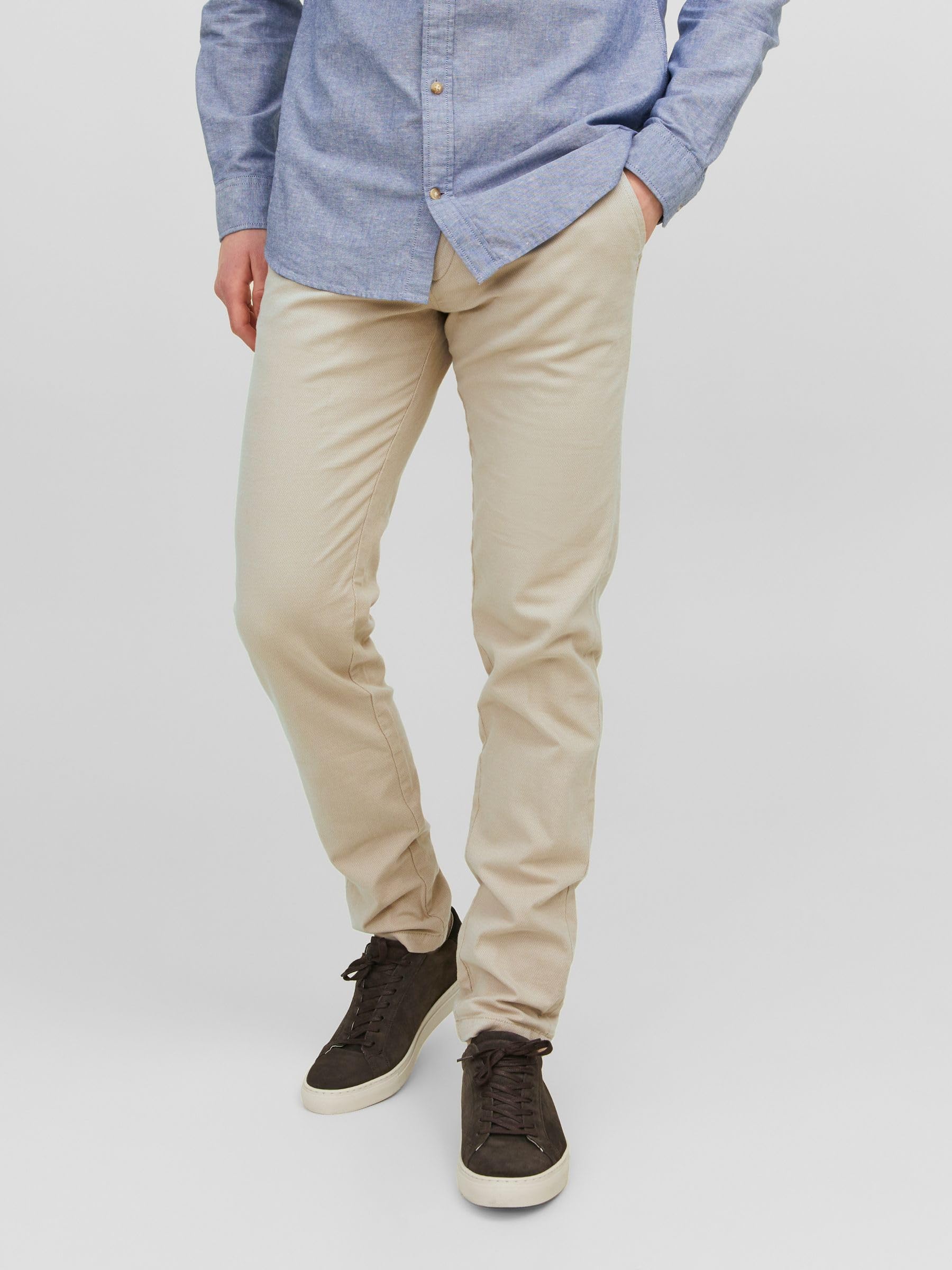 Jack & Jones Jwhmarco Fury Chino Noos, Duna, 32 W x 30 l męski
