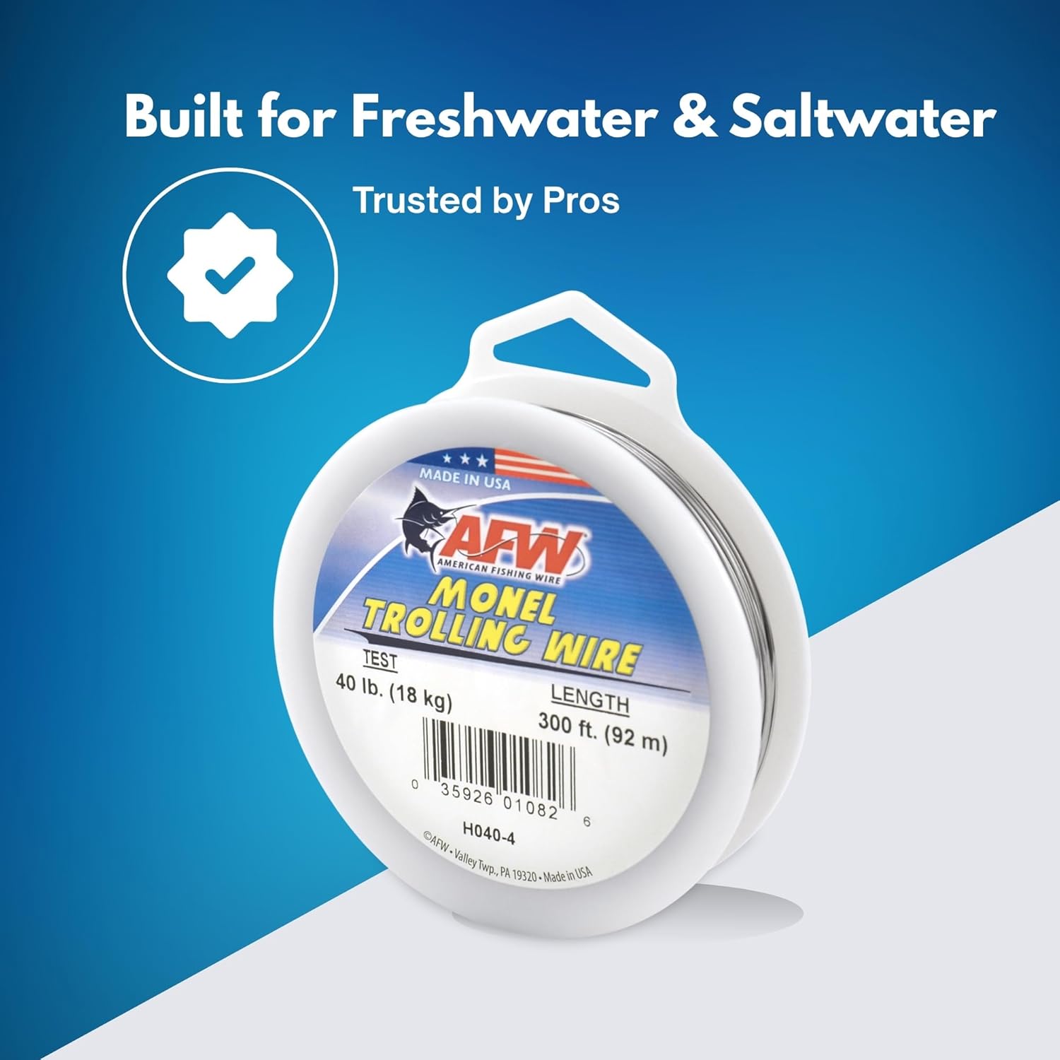 American Fishing Wire Monel Trolling Wire (Single Strand)