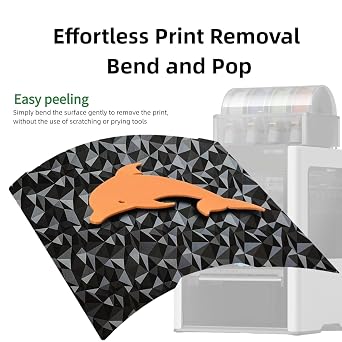 Double-Sided Build Plate for Bambu Lab H2C, PEO Diamond & PET Carbon Fiber Texture, Spring Steel, 335x346mm