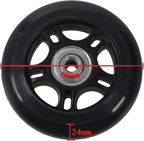 Miniatura 2 de Kit de ruedas para maleta de equipaje de 3.307 x 0.945 in/3.3 x 0.94 pulgadas con ruedas de repuesto ABEC 608zz en línea para patinaje al aire
