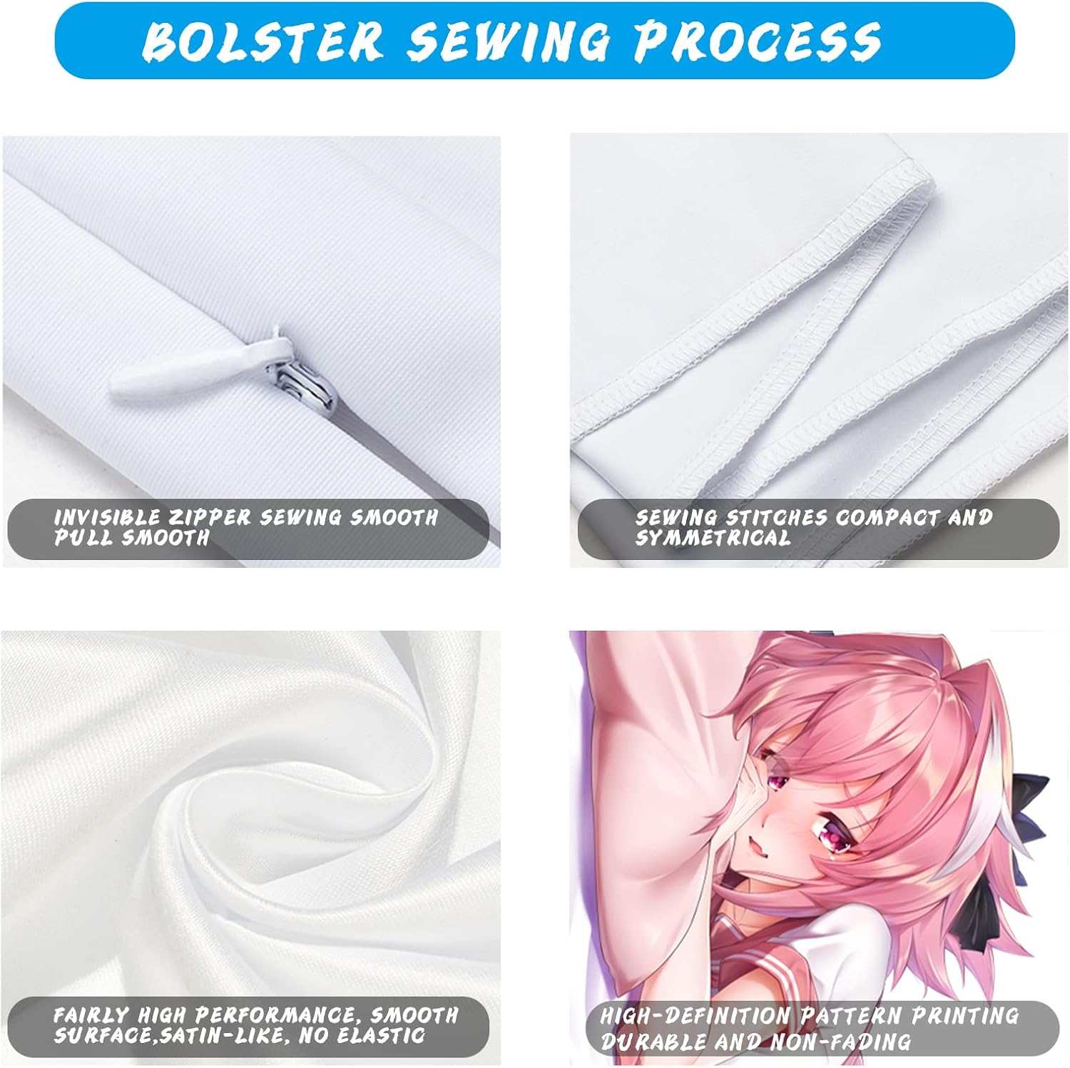 Buy Astolfo Body Pillow Cover Case Hugging Soft Anime Character Merch