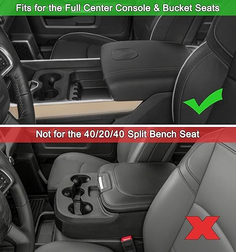 Miniatura 2 de PIMCAR Compatible con Dodge RAM 1500 2500 3500 2019-2026 Organizador de consola central, material plástico ABS, accesorios interiores, caja