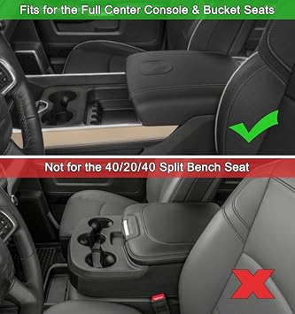 PIMCAR Center Console Organizer Upgrade Flocked Liner Interior Compatible with Dodge RAM 1500 2500 3500 2019-2025 2026 ABS Plastic Material Shell Armrest Box Insert Tray Accessories