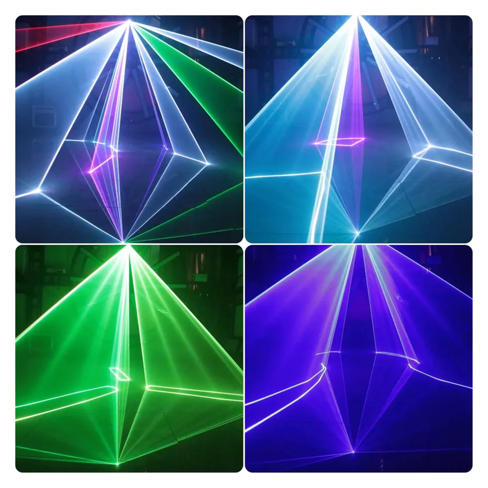 Moi di animazione con fascio RGB 2W/3W/5W DJ Dance Bar Discoteca Proiettore di luci Lampada for effetti scenici Spettacolo per feste, club, bar, Halloween, Natale(W_0)