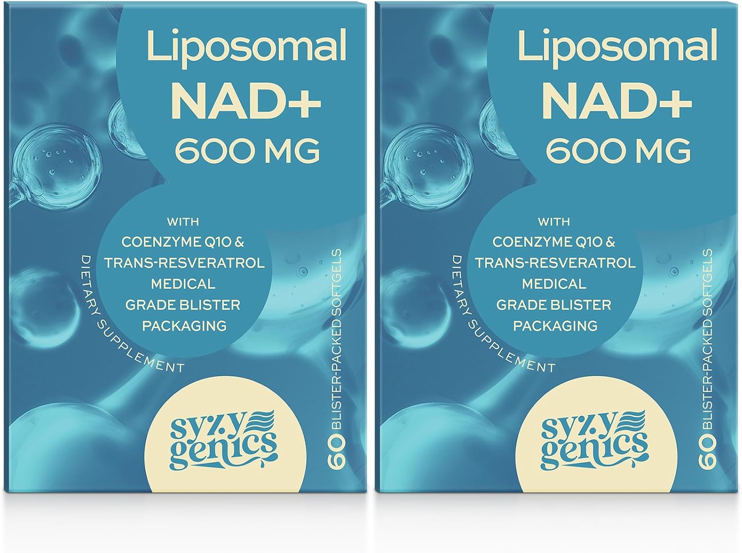 NAD+ Supplement 1600mg Extra Strength - Liposomal NMN Alternative with Resveratrol, Urolithin A, CoQ10, Quercetin & ALA - Mitochondrial Energy & Anti-Aging, Cell Regeneration, 120 Softgels