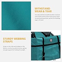 Vista 3 de Harrison Howard Durable Versátil Sobre el Cuerno Contorneado No-Bounce Diseño Saddle Pack Alforja Bolsas Carrier Western Saddle Bag Verde