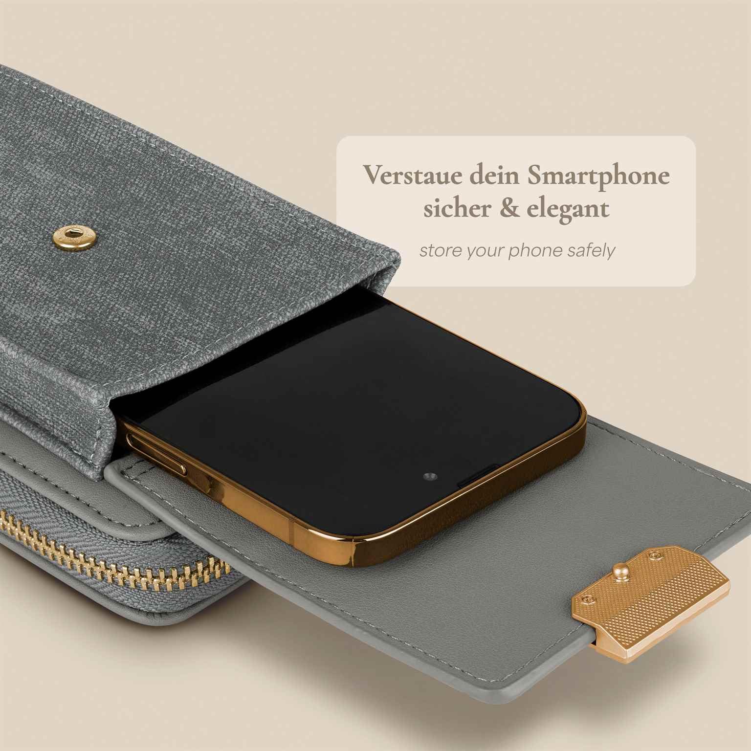 ONEFLOW Bliss Purse etui na telefon komórkowy Apple iPhone 11 Pro Max, etui na telefon komórkowy do zawieszenia, z portmonetką, torba na ramię z portfelem i kieszenią na telefon komórkowy, mała