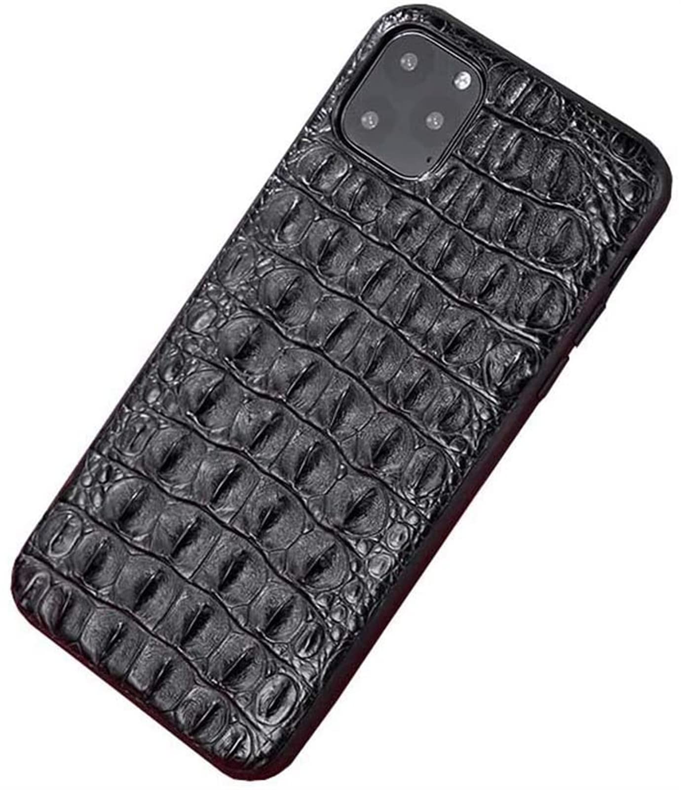 Coque de protection iPhone 11 Pro Max style crocodile noir