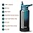 RUBYFLASK 32oz Insulated Water Bottle with Straw, Stainless Steel Metal Vacuum Water Flask, Large Thermal Water bottle with Leakproof 3 Lids for Travel, Camping, Gym Sports Black Gray