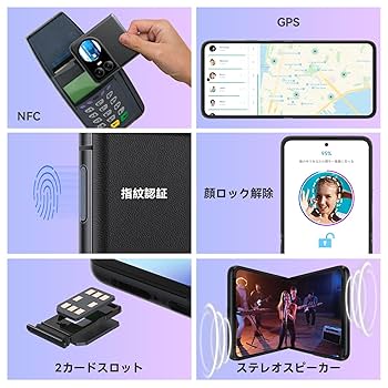 Amazon.co.jp: Blackview HERO10 折りたたみスマホ Simフリー