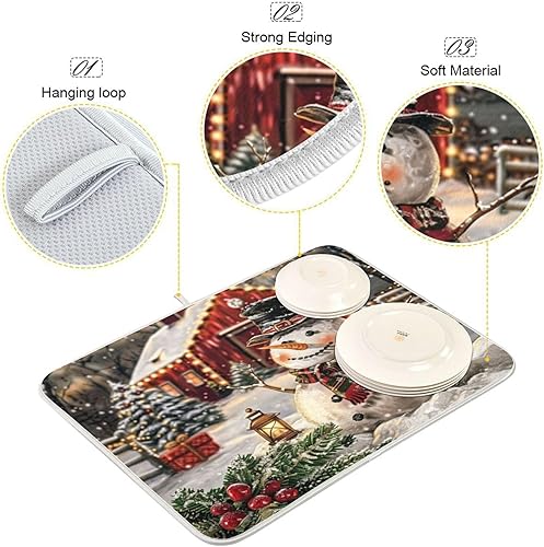 Vista 120 de Nautical Ocean Sea Turtle Dish Drying Mat for Kitchen Counter 18x24 in Starfish Retro Map Microfiber Drying Mats Absorbent Reversible Dish Pad Large