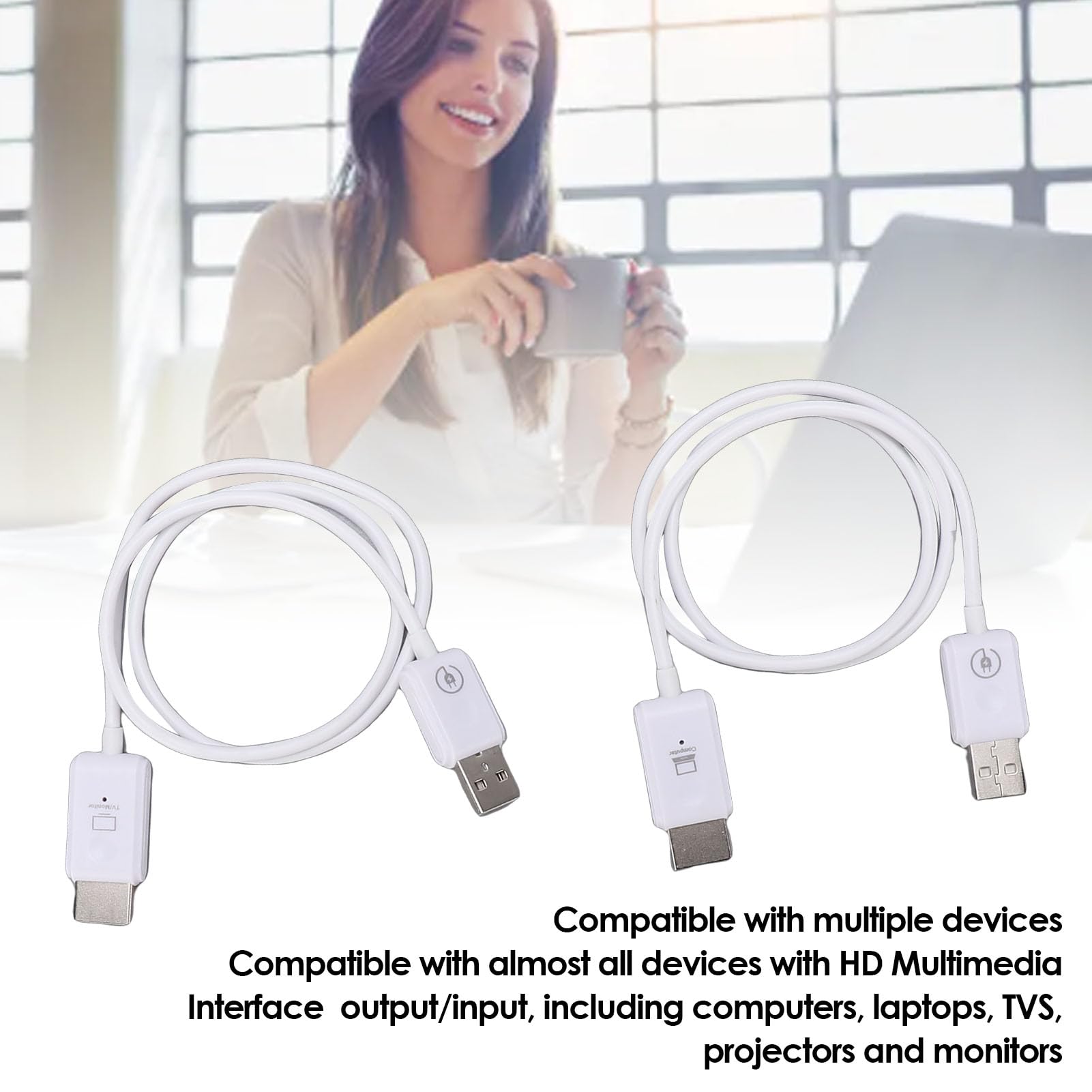 Topiky Émetteur et Récepteur HDMI sans Fil Améliorés, Extension HDMI sans Fil pour Streaming Vidéo, WiFi 5G, Portée 50 M, Kit D'extension 1080p Point à Point pour Projecteur TV PC