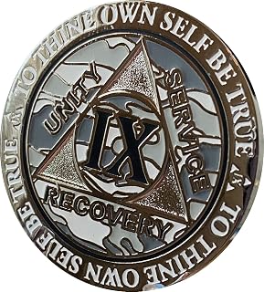 9 Year AA Medallion Reflex Winter Camo Silver Plated Camouflage Color Chip