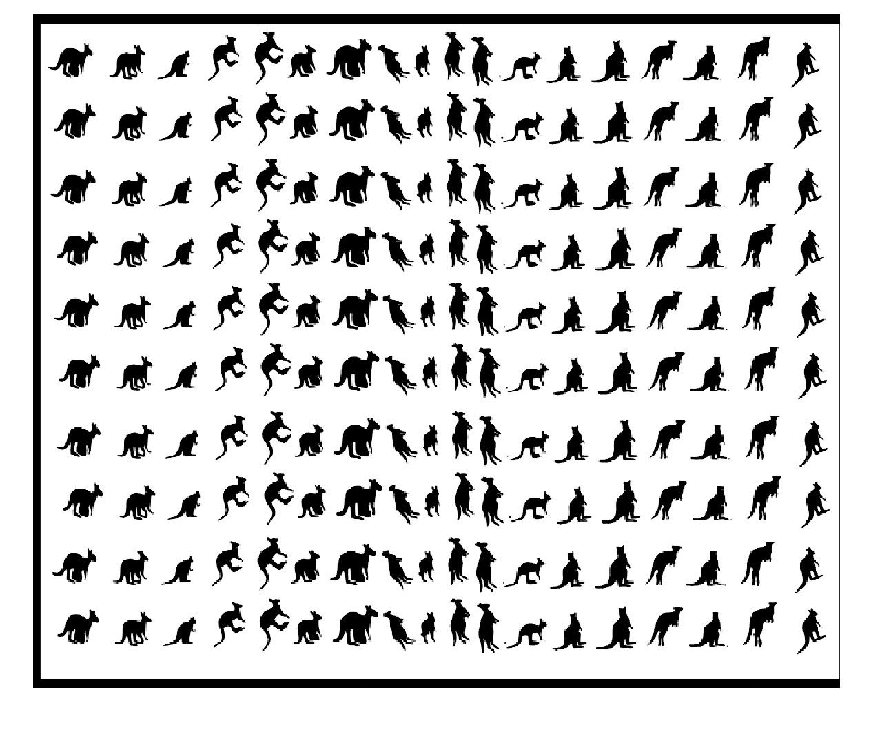 Kaz Creations Kangaroo Nail Stickers Peel And Stick Black Kangaroo Collection (Kangaroo Nail Stickers Peel And Stick Black)