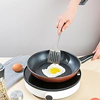 Vista 7 de Juego de 3 cucharas de servir de acero inoxidable, utensilios de servir grandes 18/8, incluye cuchara de servir, cuchara ranurada, espátula