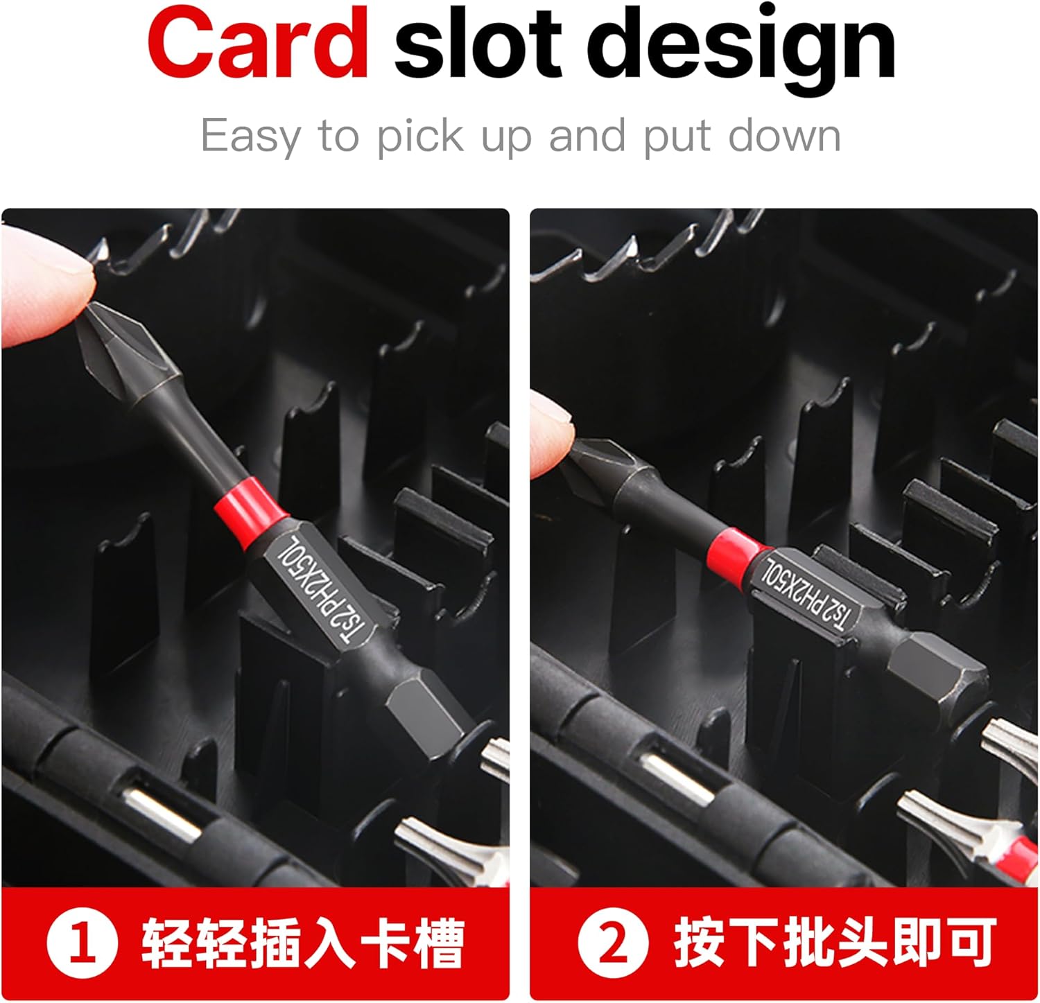 HUHAO Magnetic Nut Driver Set 27PCS, PH2 Impact Driver Bit Set, Deep Nut Drivers for Impact Drill,Extension Rod, Hole Opener, Nut Driver with Case