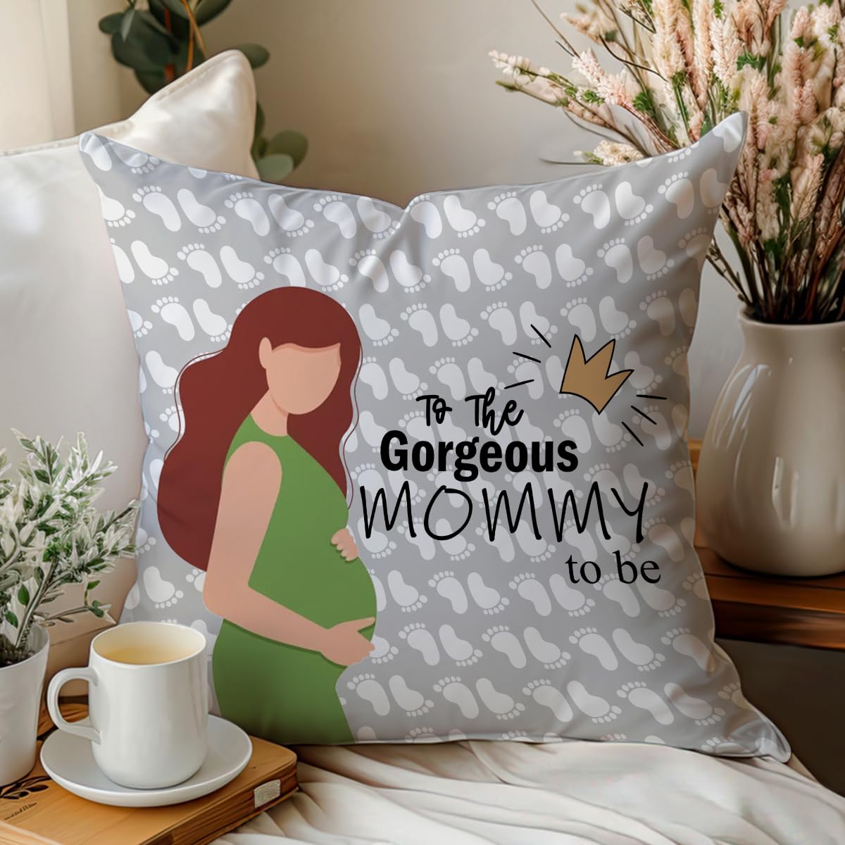 SKYTRENDS Throw Pillow with ‎Satin 200 TC Coming Soon Mumma Printed Cushion Cover with Filller (12 X 12 inch), Multicolor (Grey) (B0D3V6PK2V) Amazon Price History, Amazon Price Tracker