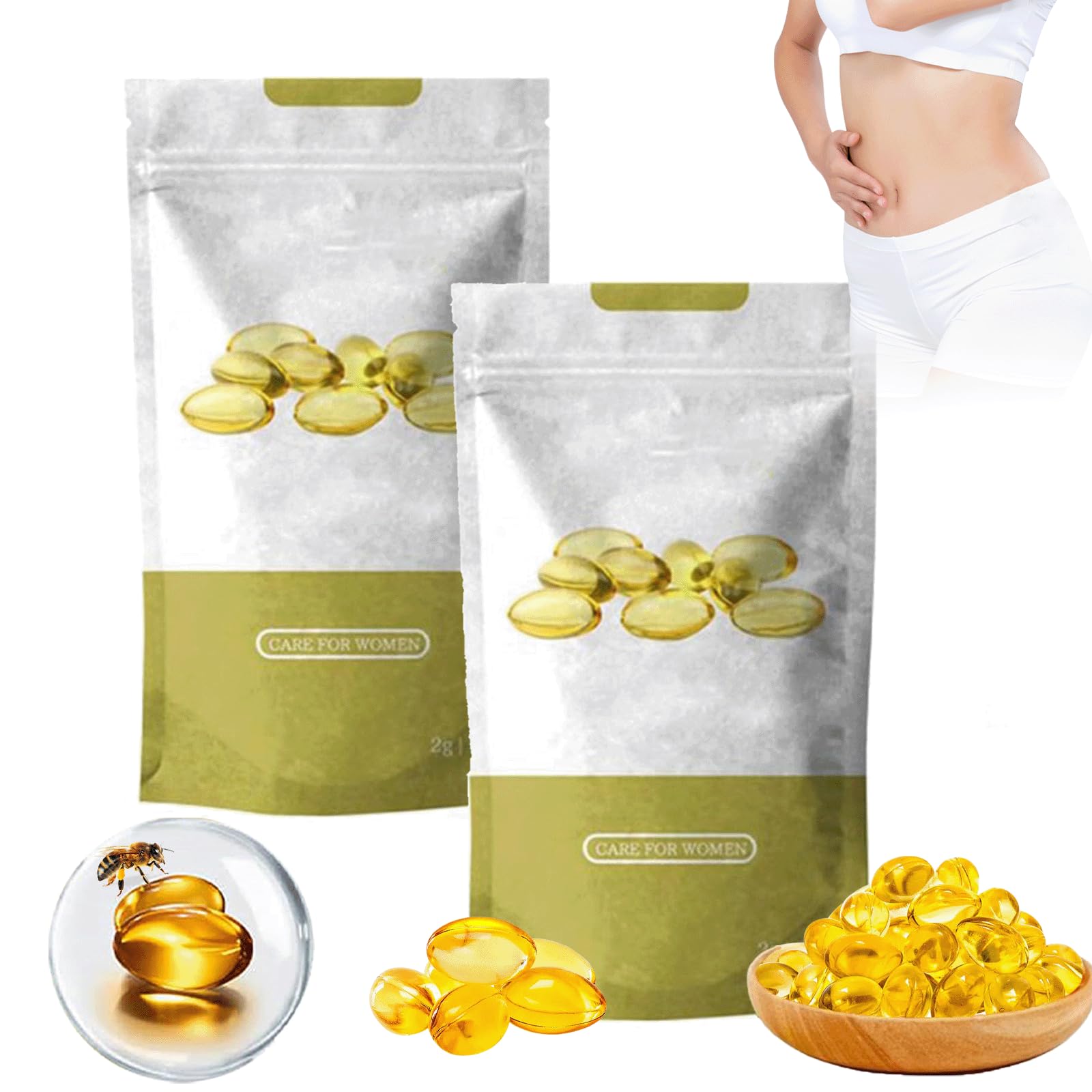 Amazon.com: Tender Natural Capsules,Guruas Bee Venom Ginger Oil