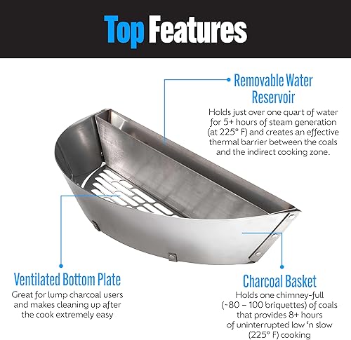 Miniatura 3 de Slow 'N Sear Perfil bajo de SnS Grills