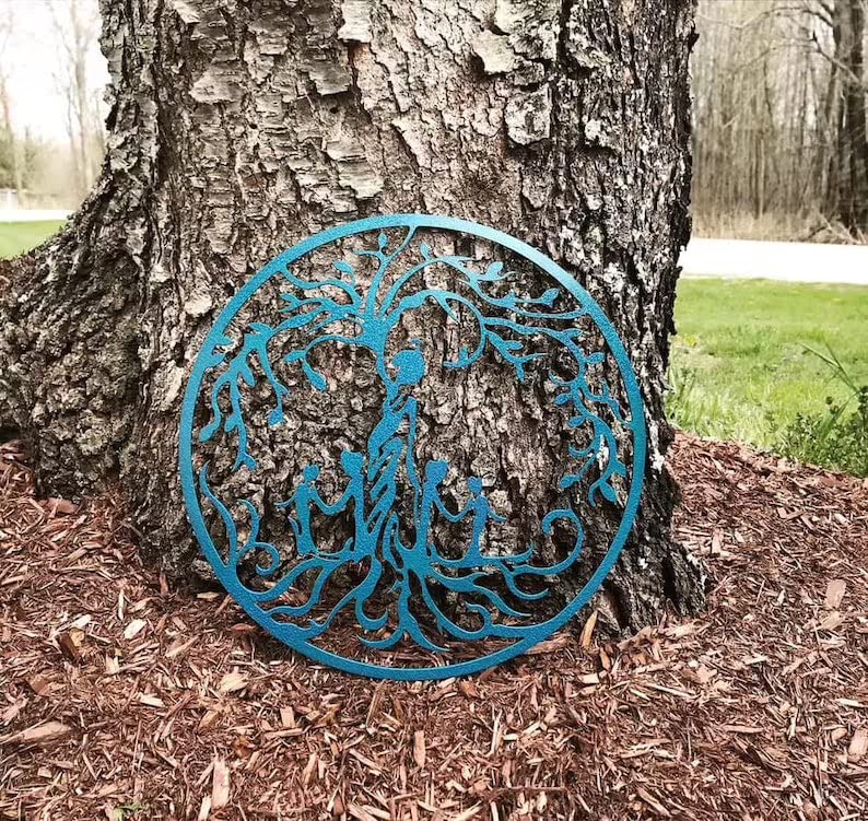 Metal Tree Of Life Tree Of Life Decor Mother With Children Wall Art