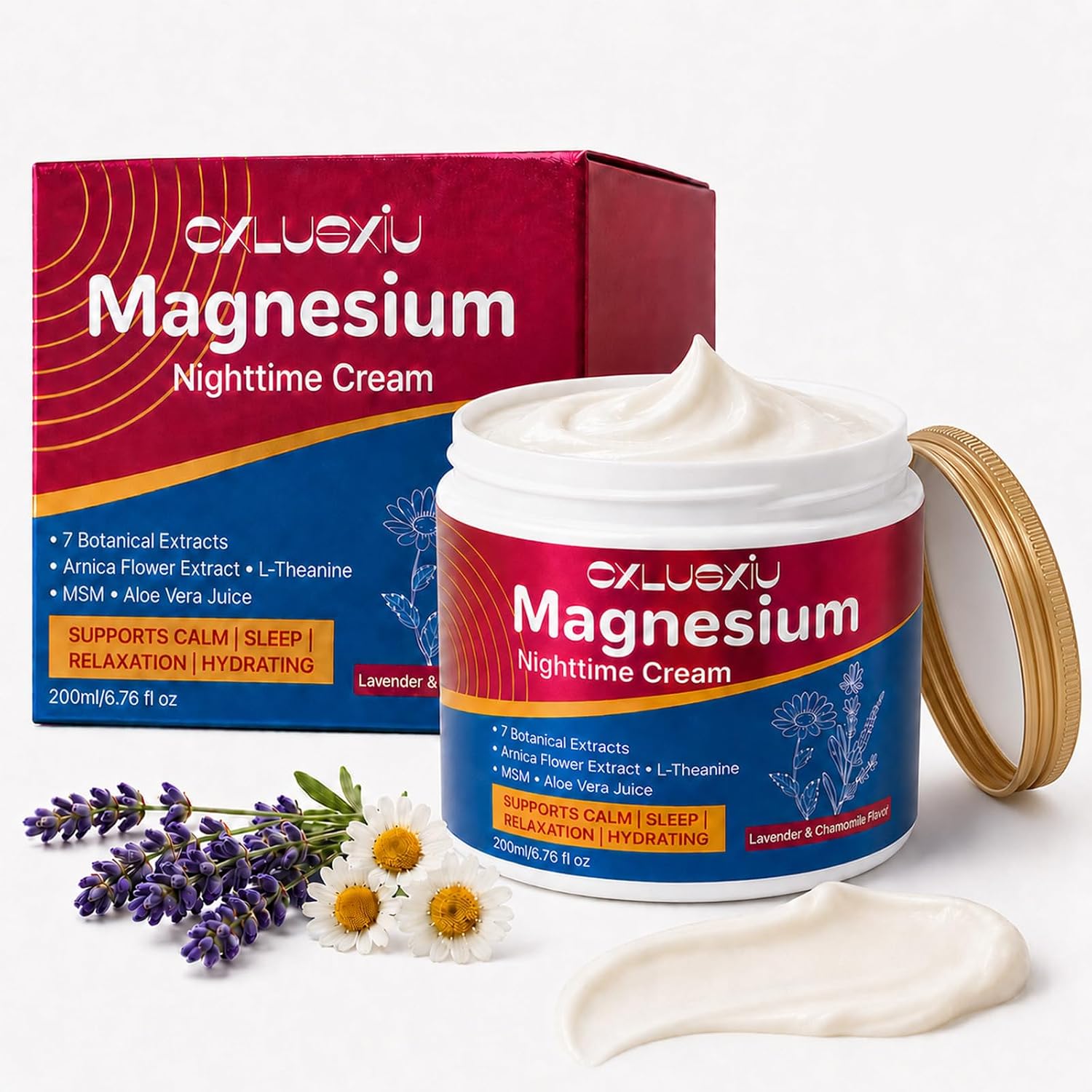 Magnesium Cream for Sleep Routine | Nighttime Body Care
