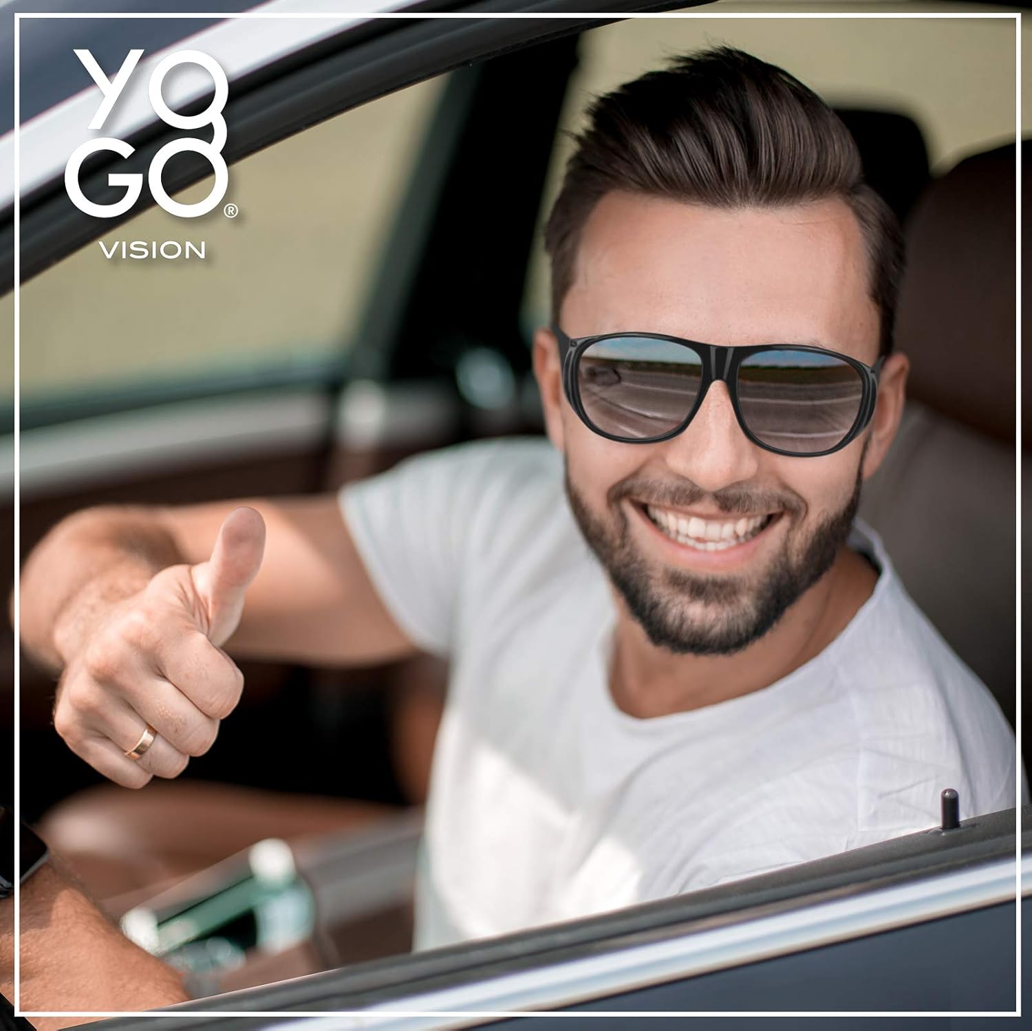 Fit Over Wrap Sunglasses Polarized Lens Wear Over Eyeglasses 100% UV Protection for Men and Women - Image 3