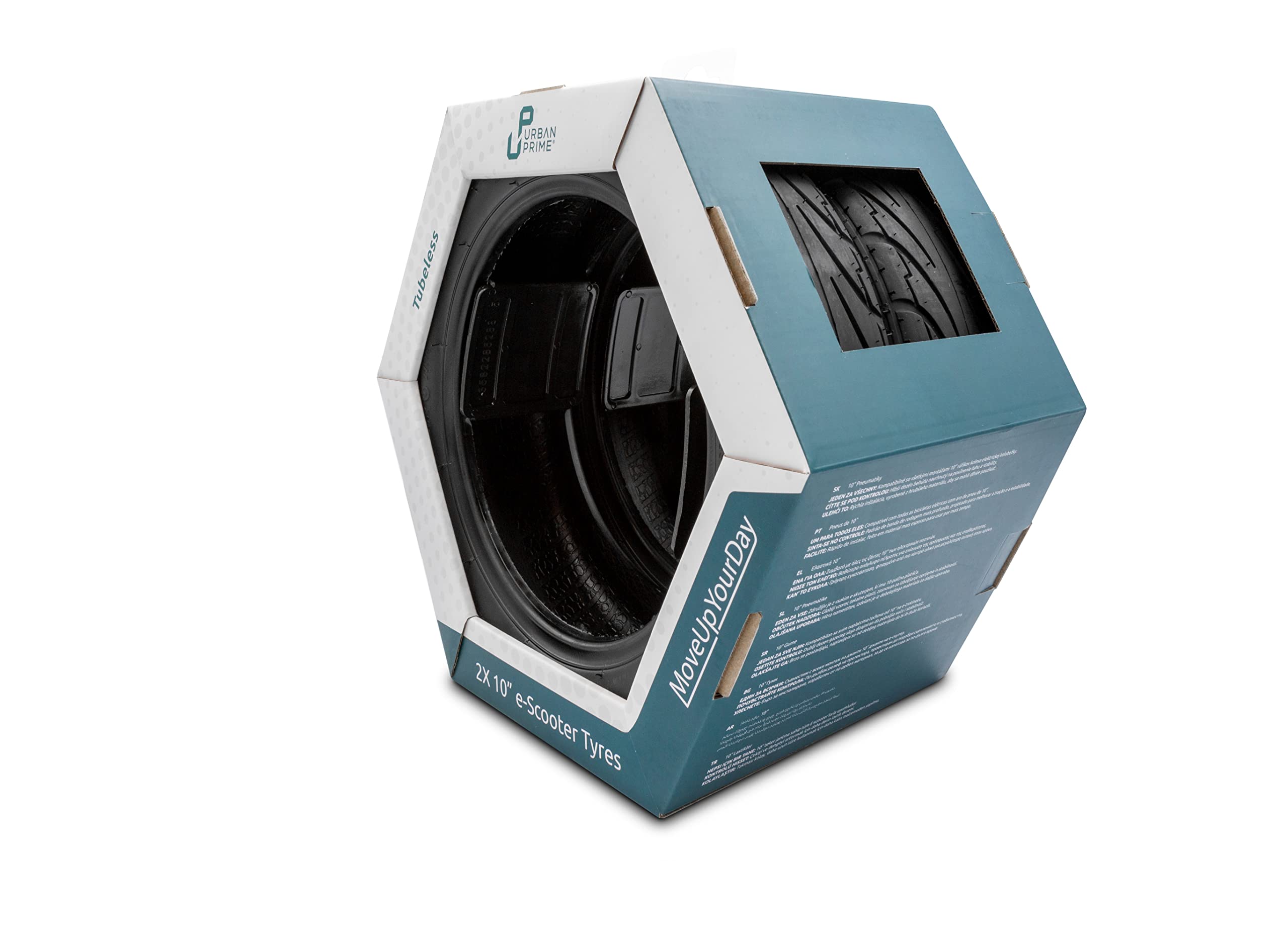 Pneu 10'' x2, Kit Pneu Trotinettes Electriques, 10 Pouces, Pneus de Rechange, Tubeless