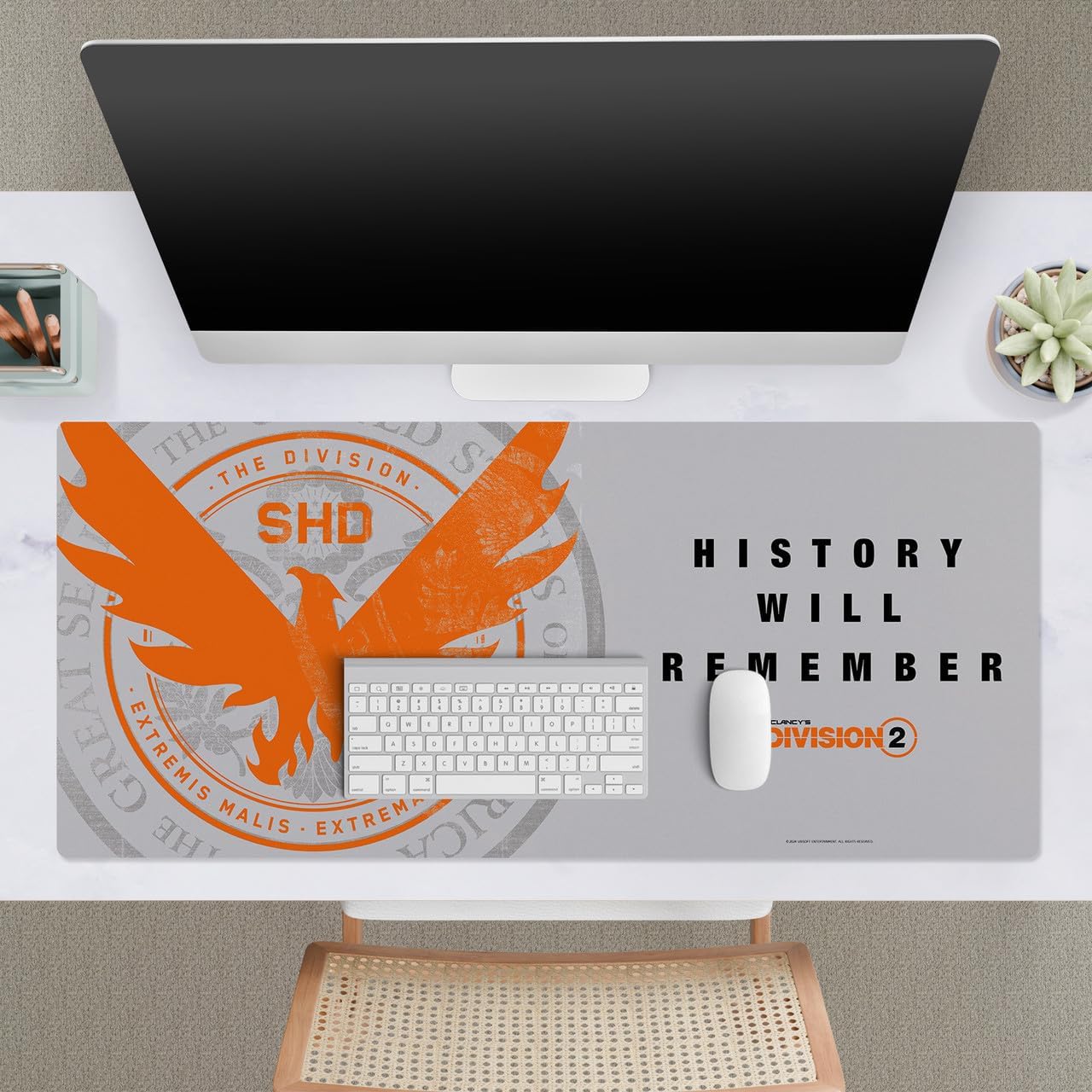 Head Case Designs Officially Licensed Tom Clancy's The Division 2 Phoenix US Seal Division 2 Key Art 37.4 x 15.75 x 0.16 inches (900 x 400 mm) - XL Gaming Office Desk PC Keyboard Mouse Mat Pad