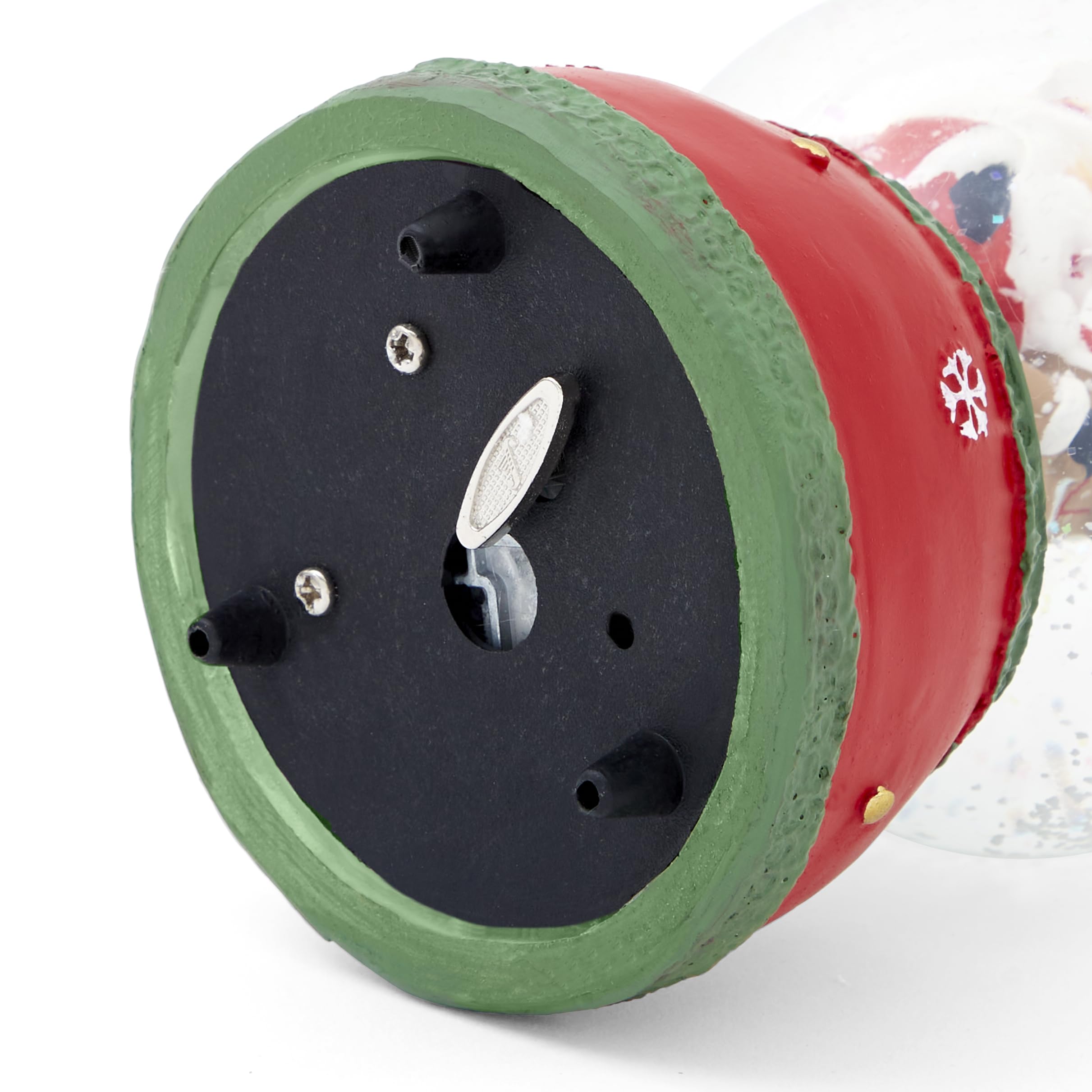 Mousehouse Gifts Palla di Neve Natale Babbo Natale e Reindeere con Neve Decorativa e Musicale