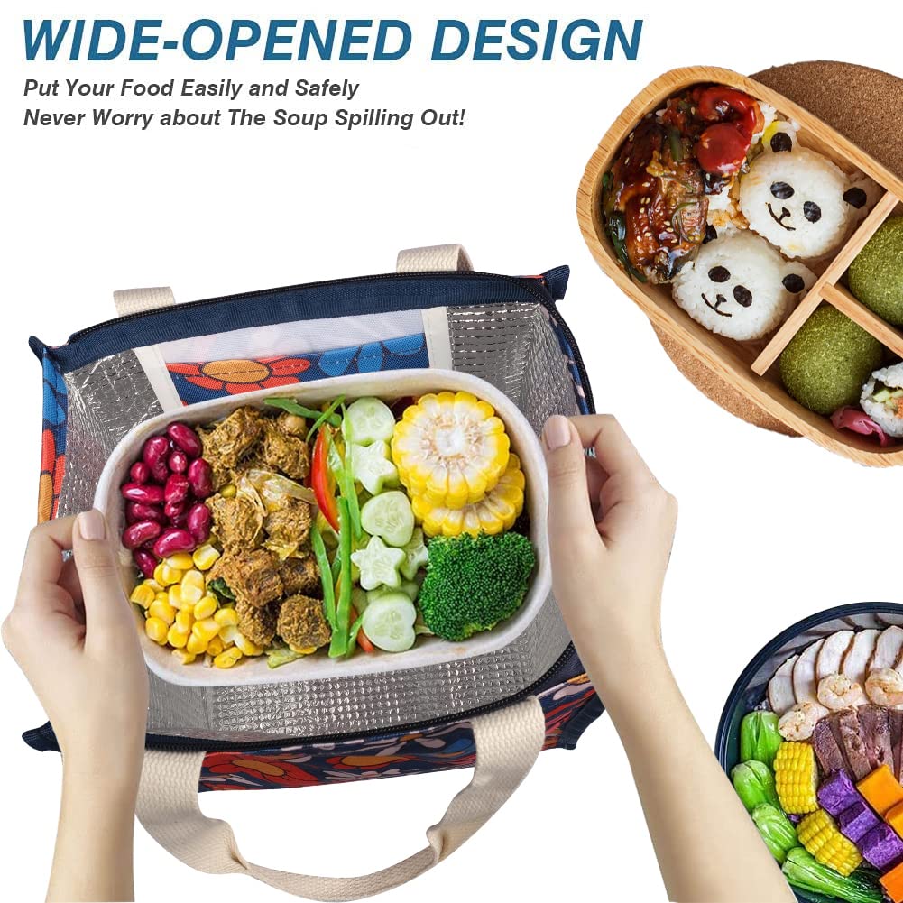 iknoe Bolsa de almuerzo aislada para mujeres y hombres, bolsa de almuerzo reutilizable de 9 litros, portátil, térmica, grande, para el trabajo, picnic, playa