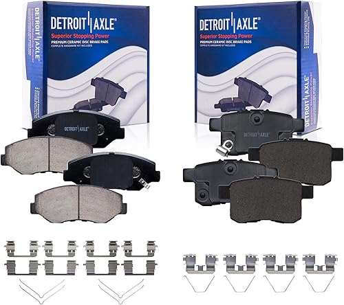 Miniatura 89 de Detroit Axle - Pastillas de Freno Delantero para Chevrolet Captiva Sport Equinox Pontiac Torrent Saturn Vue Suzuki XL-7, Pastillas de Freno Cerámica