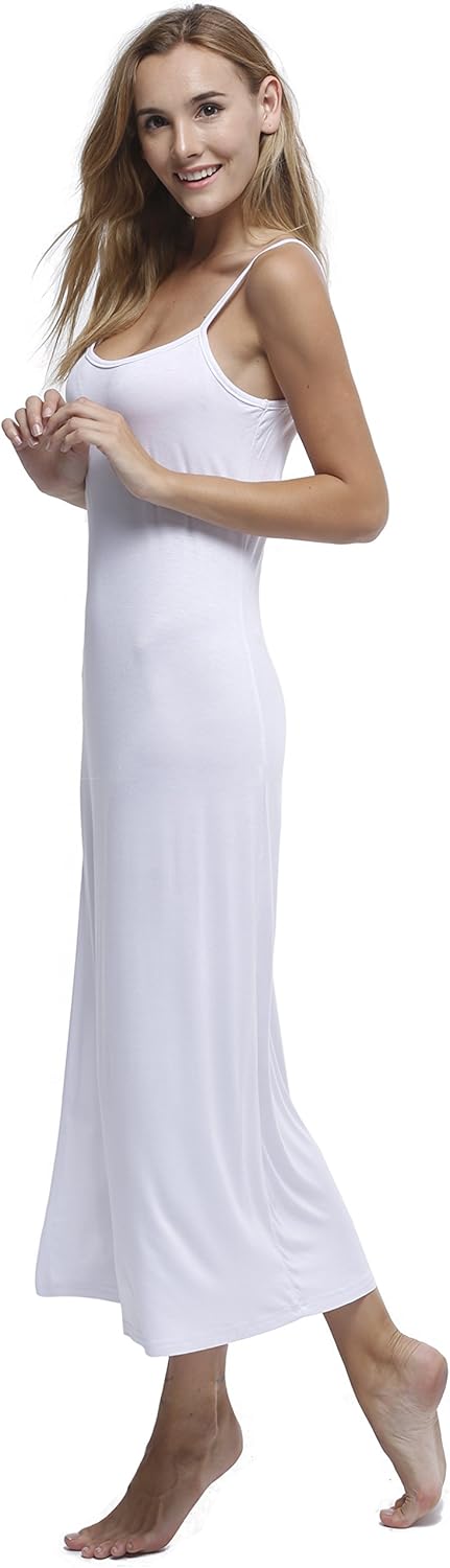 Women's Long Full Cami Slip Dress Sleeveless Nightgowns - Image 4