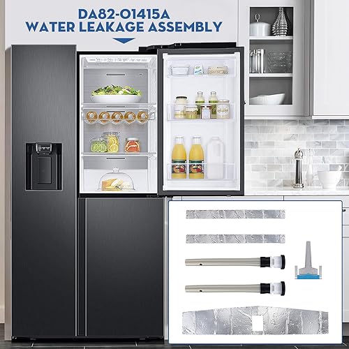 Miniatura 5 de Showingo DA82-01415A Kit de reparación de fugas de agua para refrigerador, compatible con piezas de repuesto de ensamblaje de fugas de agua de