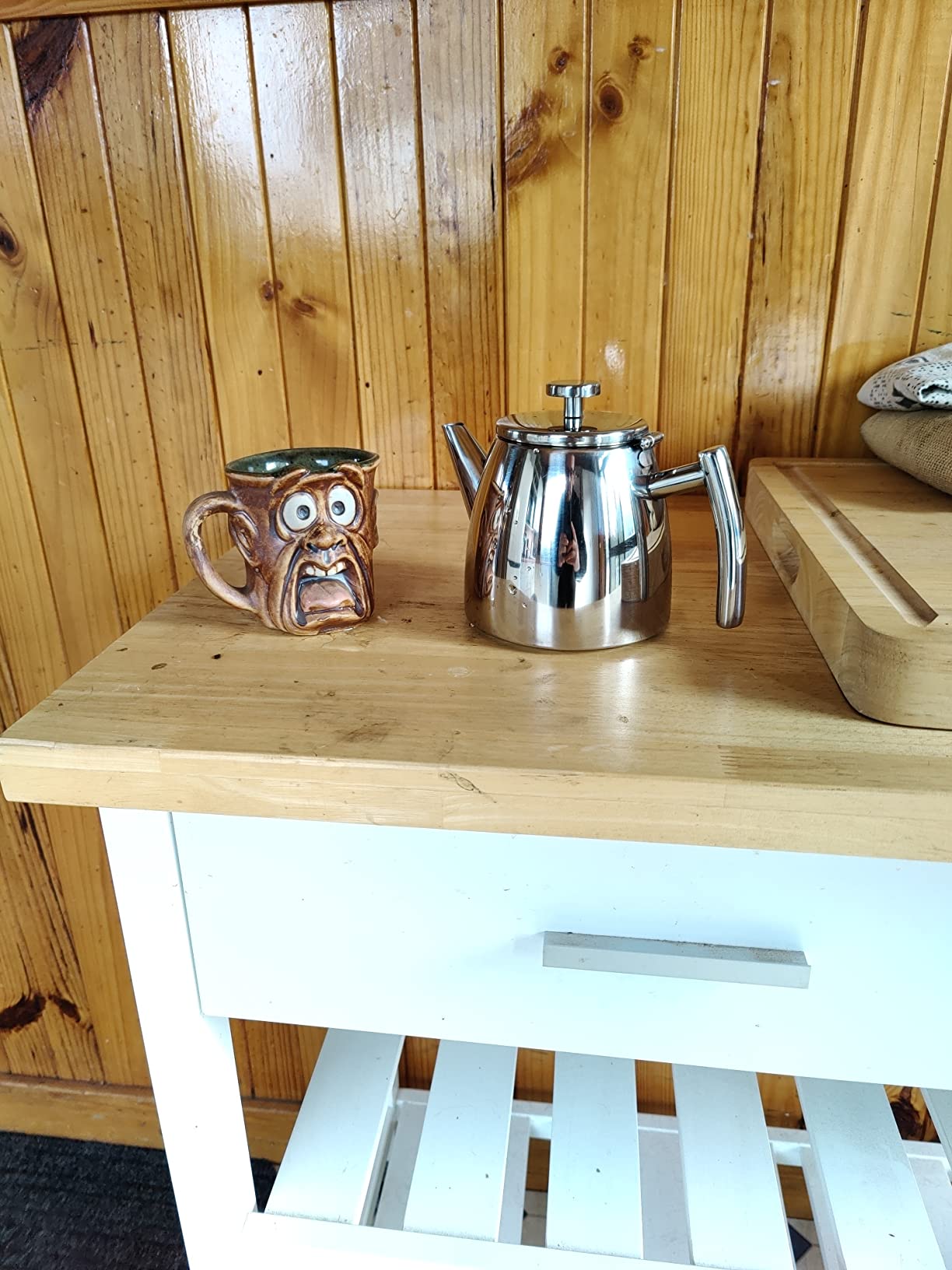 Avanti Modena Double Wall Tea Pot, Silver, 15136 Teapots